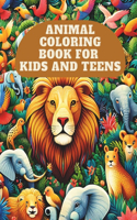 Animal Coloring Book for kids and Teens