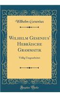 Wilhelm Gesenius' Hebräische Grammatik: Völlig Umgearbeitet (Classic Reprint)