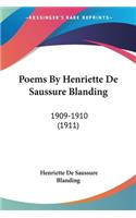Poems By Henriette De Saussure Blanding