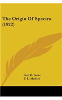 Origin Of Spectra (1922)