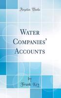 Water Companies' Accounts (Classic Reprint)