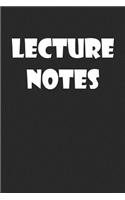 Lecture Notes: Unlined Blank Notebook Journal Numbered Blank Pages 6x9