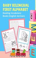 Baby Bilingual First Alphabet Reading Vocabulary Books (English German)