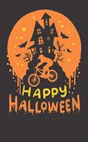 Notebook 6x9 Dot Grid: MTB Mountainbike Happy Halloween Gift
