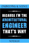 Engineering & Science Notebook: Composition Book for Architectural Engineers or Engineering Students (100 Pages Half Squared 4x4 Graph Paper Half Wide Ruled Lined Paper)