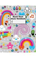 Blank Sheet Music Notebook