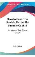 Recollections Of A Ramble, During The Summer Of 1816: In A Letter To A Friend (1817)(English)