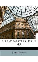 Great Masters, Issue 40