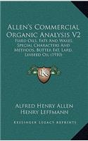 Allen's Commercial Organic Analysis V2