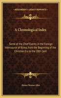 A Chronological Index