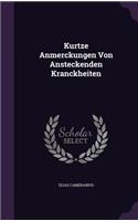 Kurtze Anmerckungen Von Ansteckenden Kranckheiten