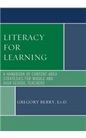 Literacy for Learning