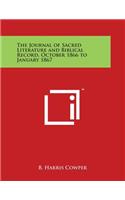 Journal of Sacred Literature and Biblical Record, October 1866 to January 1867