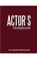 Actors Notebook: Cinema Notebook for Cinema Artists