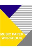 Music Paper Workbook: Marching Band