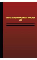 Operations Management Analyst Log (Logbook, Journal - 124 pages, 6 x 9 inches)