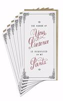 6-Pack Em & Friends Honor Of Your Presence Card