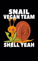 Snail Vegan Team: Composition Lined Notebook Journal Funny Gag Gift For Vegans