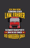 Ich bin kein gewöhnlicher LKW fahrer Schwertransporte: A5 Notizbuch - Notebook - Notizheft - Punktraster - LKW Fahrer, Trucker - Schwertransport - Dotgrid - Geschenkidee für LKW fahrer die Ihren Job, Ber