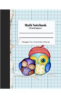 Math Notebook 1/2 Inch Squares: (Math Notebook)