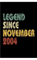 Legend Since November 2004