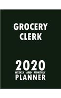 Grocery Clerk 2020 Weekly and Monthly Planner