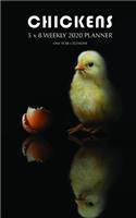 Chickens 5 x 8 Weekly 2020 Planner: One Year Calendar