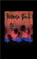 Hermosa Beach: California Christmas Notebook With Lined Wide Ruled Paper For Taking Notes. Stylish Tropical Travel Journal Diary 5 x 8 Inch Soft Cover. For Home, W