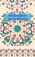 Adult Coloring Book for Relaxation and Meditation