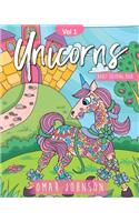 Unicorns Adult Coloring Book Vol 1