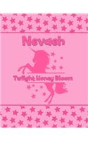 Nevaeh Twlight Honey Bloom: Personalized Draw & Write Book with Her Unicorn Name - Word/Vocabulary List Included for Story Writing
