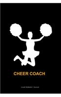 Cheer coach gifts for women: Lined notebook / journal to write in - Cheerleaders present diary