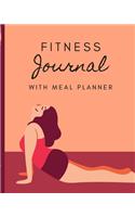 Fitness Journal With Meal Planner: Set Goals Notebook - Track Your Progress - Celebrate Victories - Toss it in a Gym Bag - New Year Resolution Diary - Gym Training Log - Dieting