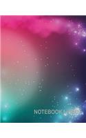 Notebook Dot: Colorful space: Notebook Journal Diary, 120 pages, 8" x 10"