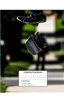 Skateboarding College Ruled Blank Composition Notebook