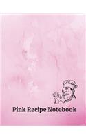 Pink Recipe Notebook