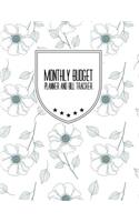 Monthly Budget Planner and Bill Tracker: Clean Floral Design Monthly & Weekly Financial Budget Planner Expense Tracker Bill Organizer Journal Notebook Income List, Monthly Expense Categorie