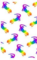 Rainbow Salamander Pattern Notebook