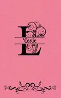 Split Letter Personalized Name Journal - Leslie
