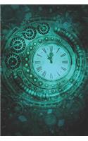 Steampunk Clock Dot Grid Notebook