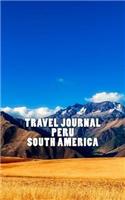 Travel Journal Peru South America: Mountainous Landscape cover