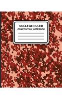 College Ruled Composition Notebook