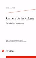 Cahiers de Lexicologie