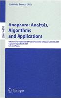 Anaphora: Analysis, Algorithms and Applications