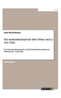 Auskunftsanspruch über Dritte nach § 101 UrhG