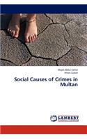 Social Causes of Crimes in Multan