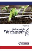 Bioformulation of Metarhizium anisopliae for the management of cow pea
