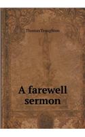 A Farewell Sermon