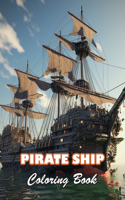 Pirate Ship Coloring Book for Adult