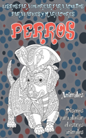 Libros para colorear para adultos para lápices y marcadores - Diseños para aliviar el estrés Animales - Animales - Perros